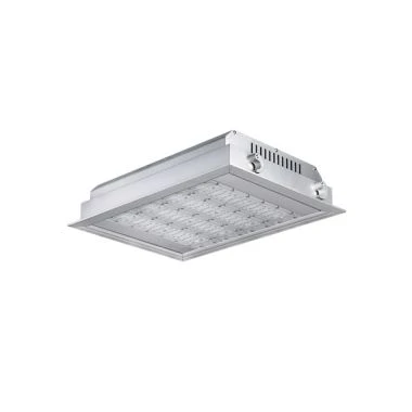 Sürgősségi akkumulátor 160w Süllyesztett Led Canopy lámpák benzinkutakhoz